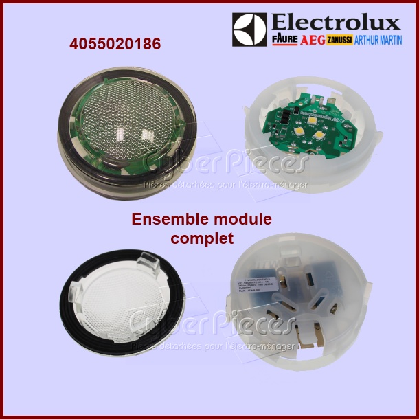 Ensemble complet d'eclairage Electrolux 4055020186 - PiÃÂ¨ces lave-va...