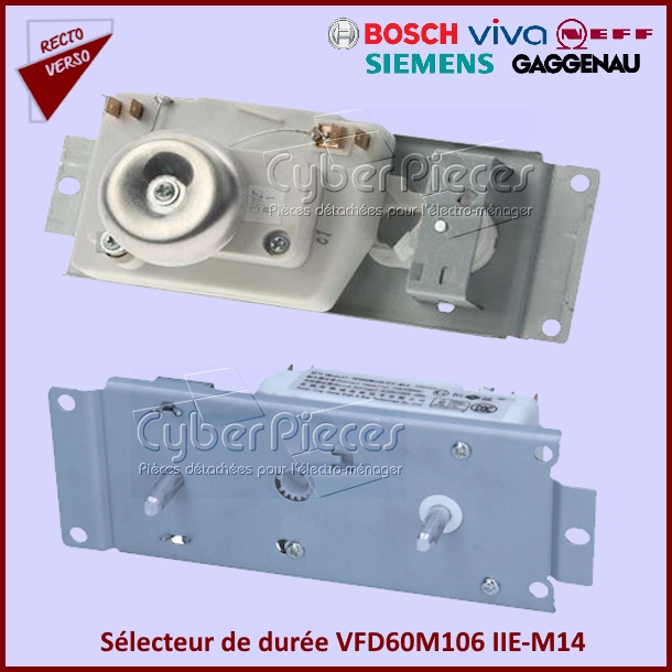 Sélecteur de durée VFD60M106 IIE-M14 Bosch 00662095