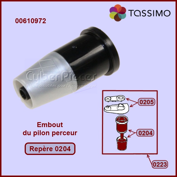 Embout pilon perceur Tassimo 00610972 - Machine ÃÂ  dosettes
