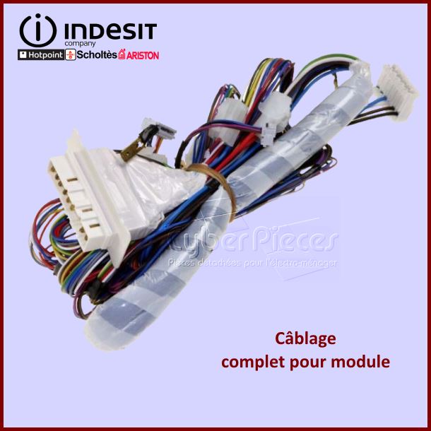 CÃ¢blage complet pour carte Ã©lectronique Indesit C00279001 - PiÃ¨ces ...