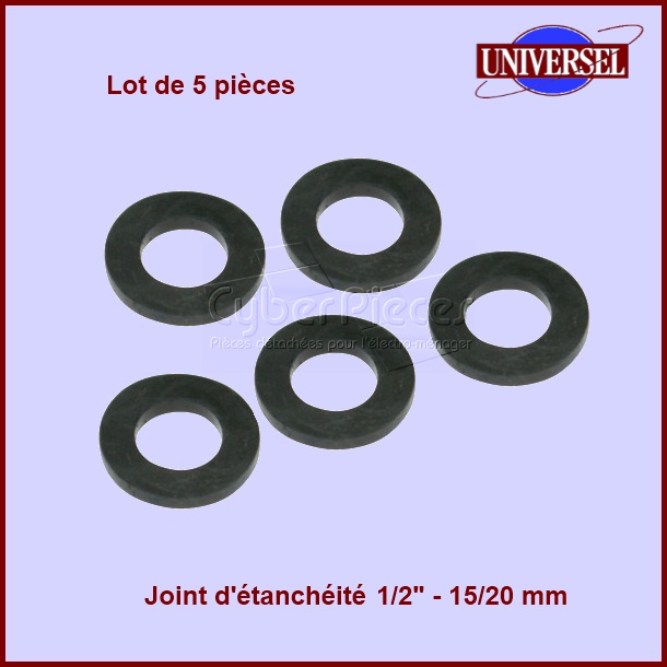Sachet de 5 joints d’étanchéité 1/2 -  Pièces machine à laver