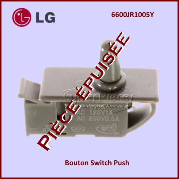 Bouton Switch Push LG 6600JR1005Y - Pièces réfrigérateur & congélateur