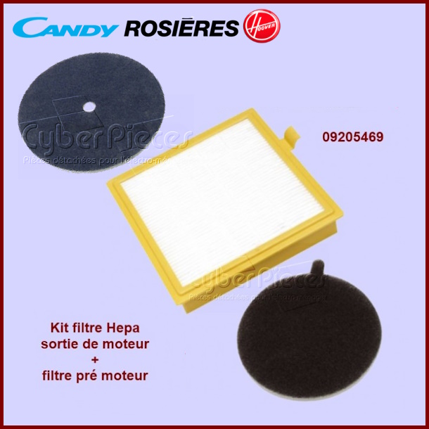 Kit filtre Hepa U27 Hoover 09205469 - Pièces aspirateur