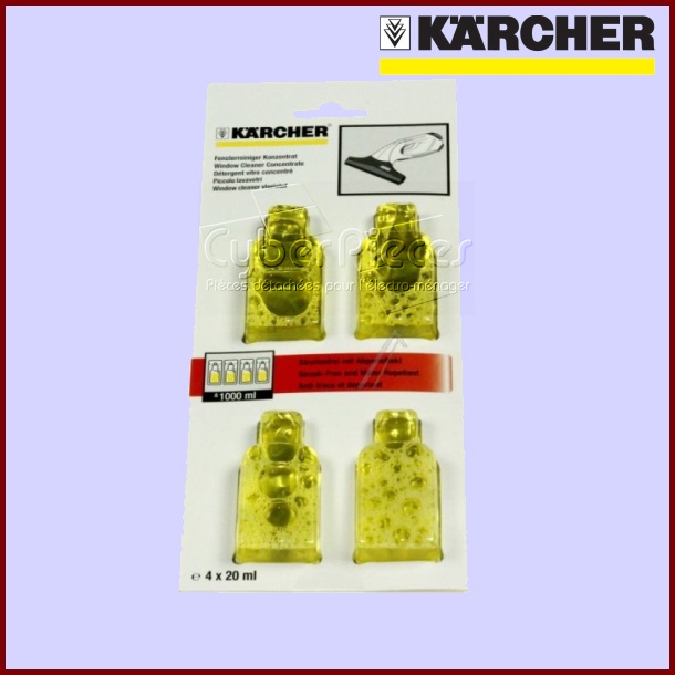 Nettoyant fenêtres concentré 4 X 20 ML Kärcher  62953020
