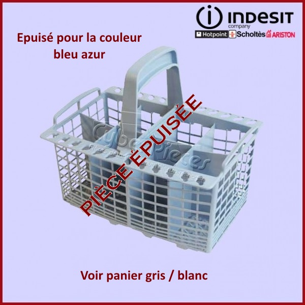 Panier à Couvert Bleu Azur Indesit C00119532 - Pièces lave-vaisselle