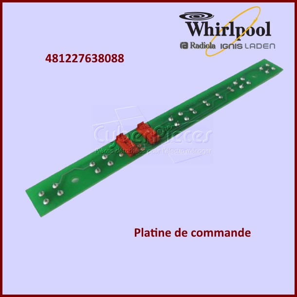Carte ÃÂ©lectronique de commande Whirlpool 481227638088 - PiÃÂ¨ces hotte