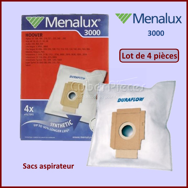 Sacs aspirateur Menalux 3000 Electrolux 9001961516