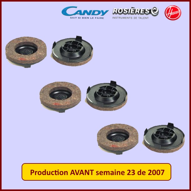 Lot de 3 Patins à Polir 09502576 Z5 - Pièces aspirateur