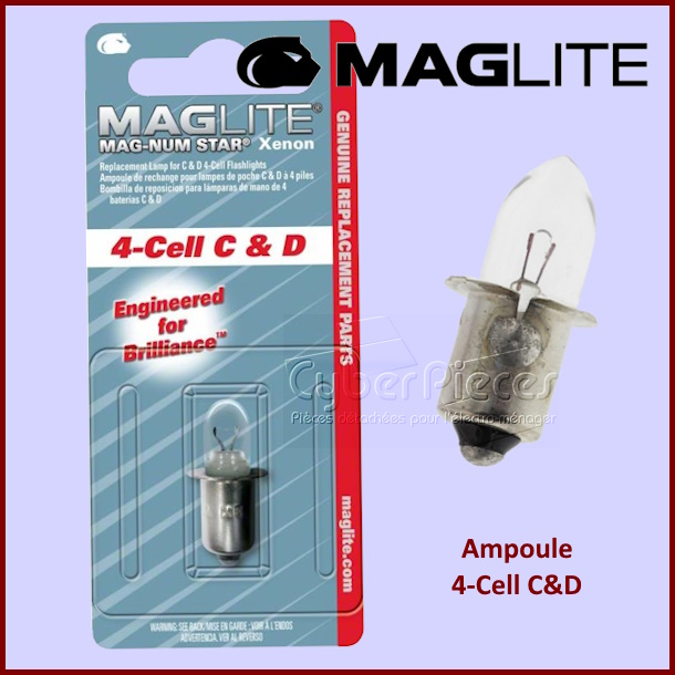 1 ampoule Maglite C&D à 4 piles 4-Cell C&D