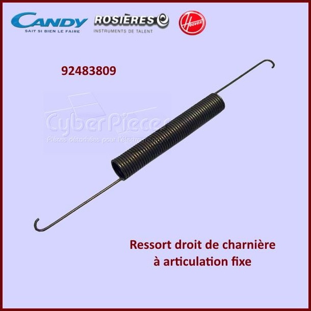 Ressort droit de porte Candy 92483809 - Pièces lave-vaisselle