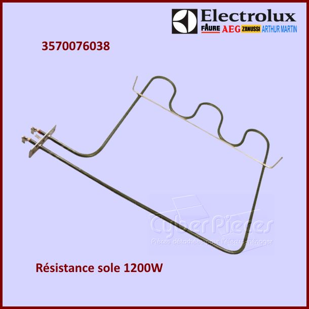 RÃ©sistance sole 1200W Electrolux 3570076038 - PiÃ¨ces four
