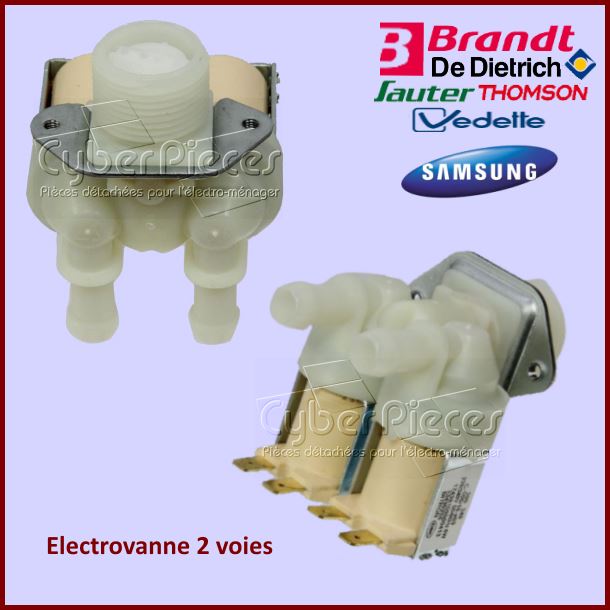 Electrovanne 2 voies Samsung DC62-00024F -  PiÃÂ¨ces machine ÃÂ  laver