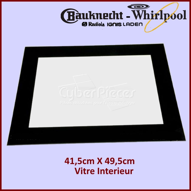 Vitre intérieure de four Whirlpool 481245059838 - Pièces four