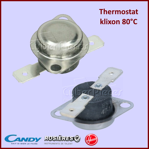 Thermostat klixon 80°C Candy 41037151