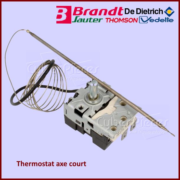 Thermostat axe court Brandt C08D000A1 - Pièces four
