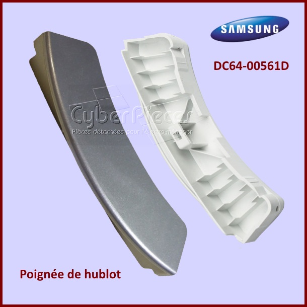 Poignée de hublot grise Samsung DC64-00561D -  Pièces machine à laver