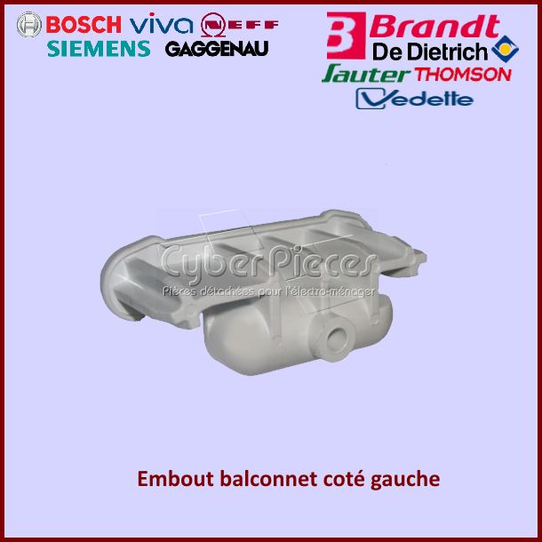 Embout balconnet gauche Brandt 41X8275 - PiÃ¨ces rÃ©frigÃ©rateur & con...