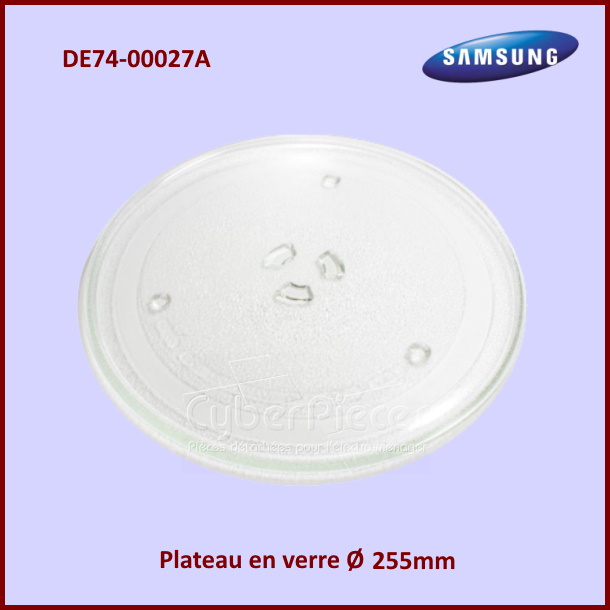 Plateau en verre 255mm Samsung DE74-00027A