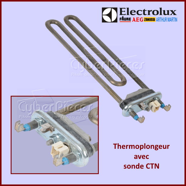 ElÃ©ment chauffant 1950W + sonde Electrolux 1325347001 -  PiÃ¨ces mac...