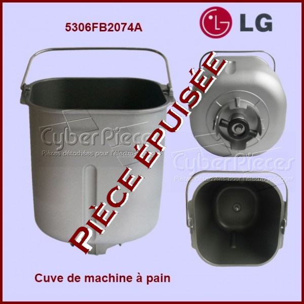 Cuve de machine ÃÂ  pain LG 5306FB2074A - PiÃÂ¨ces machine ÃÂ  pain