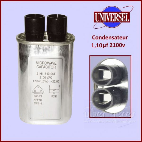 Condensateur H.T. 1,1µF - 2100V
