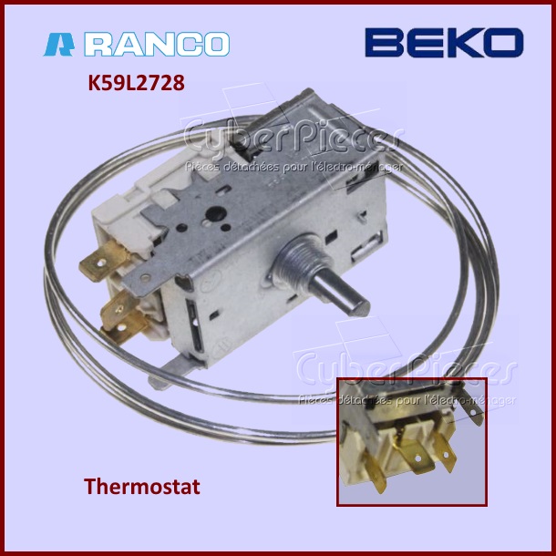 Thermostat K59L2728 Beko 9002754985 - Pièces réfrigérateur & congél...