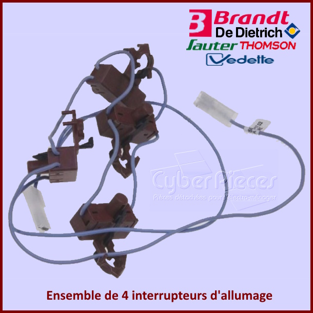 Ensemble de 4 interrupteurs d'allumage Brandt 79X5952