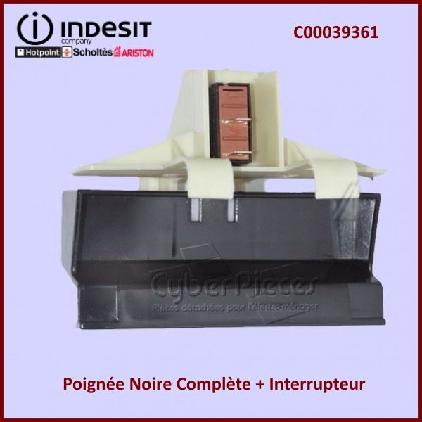 Kit Poignée Brune Indesit C00039356***Pièce remplacée*** - Pièces l...