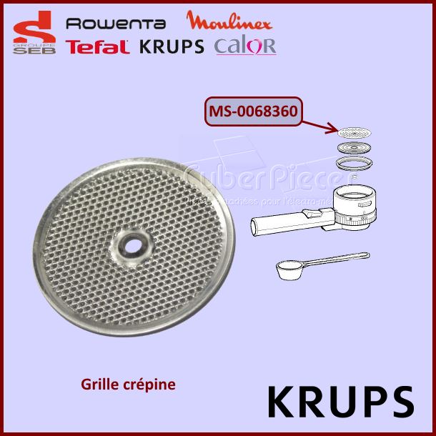 Grille crépine KRUPS MS-0068360 - Pièces cafetière
