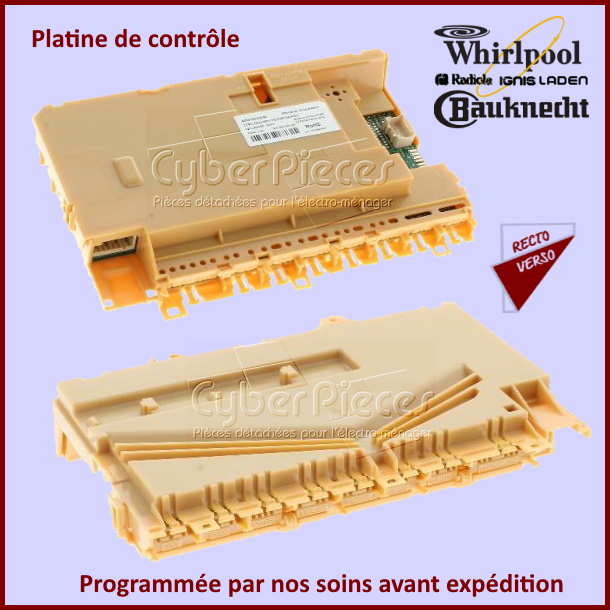 Platine électronique de contrôle Whirlpool 481010643044