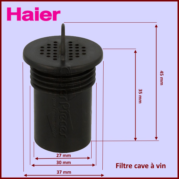 Filtre à charbon pour cave à vin