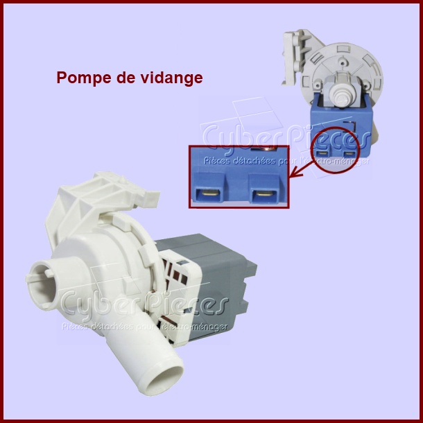 Pompe 1/4 de tour synchrone Sogedis 49568601 - Pièces lave-vaisselle