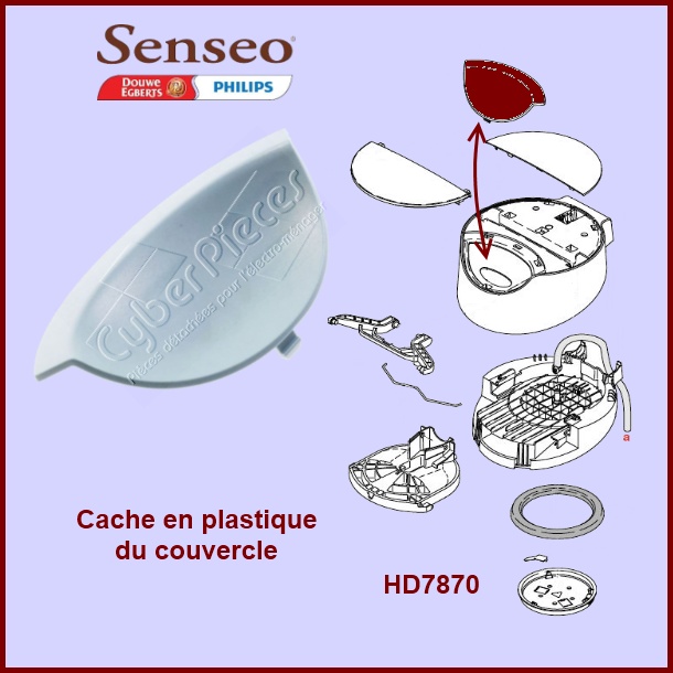 Cache en plastique Senseo - 422224768221 - Machine Ã  dosettes