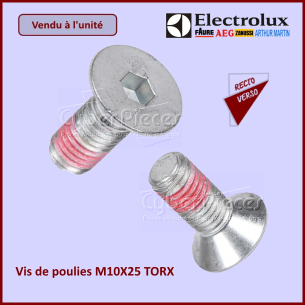 Vis de poulies M10X25 Electrolux 5191350270