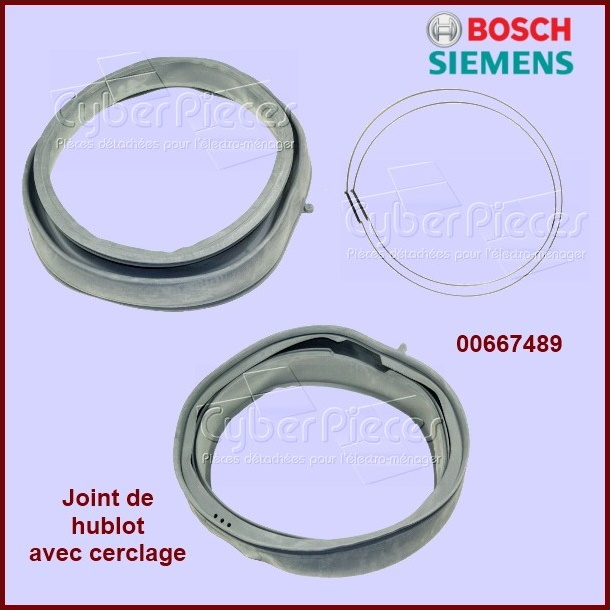 Manchette de hublot Bosch 00667489 -  PiÃ¨ces machine Ã  laver