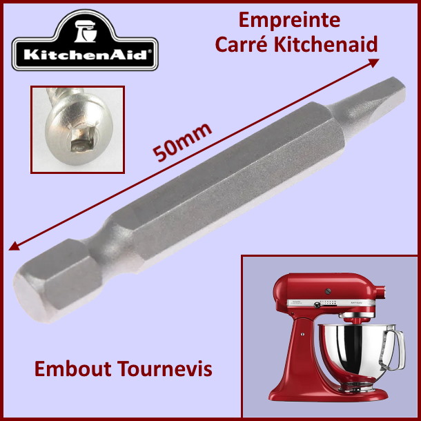 Embout carré pour démontage des Kitchenaid