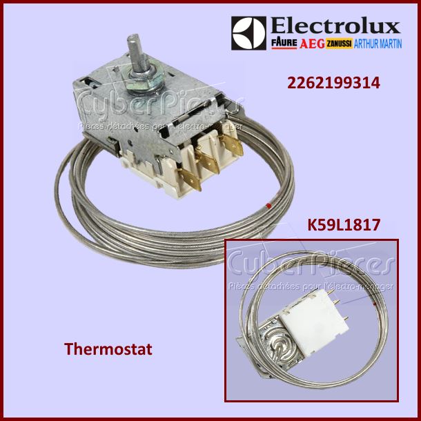 Thermostat K59L1817 Electrolux 2262199314 - Pièces réfrigérateur & ...