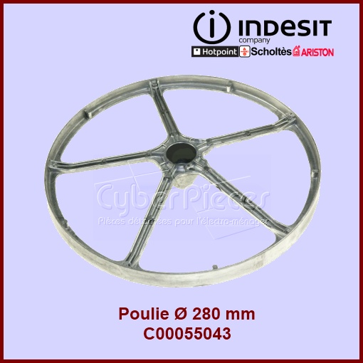 Poulie de tambour Ø280 - C00055043 -  Pièces machine à laver