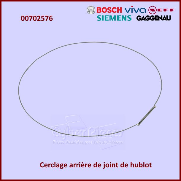 Cerclage arrière de manchette Bosch 00702576 -  Pièces machine à laver