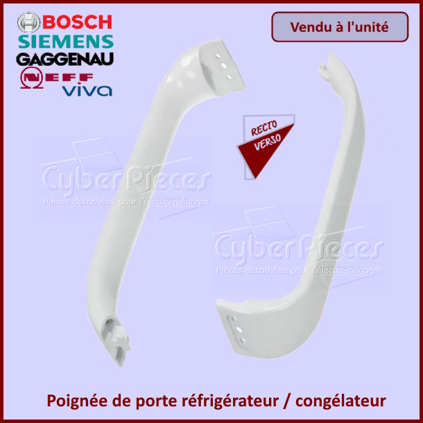 Poignée de porte blanche Bosch 00369542 - Pièces réfrigérateur & congél...