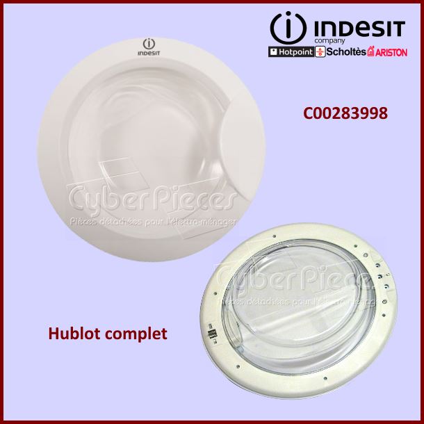 Hublot complet Ecoprime Indesit C00283998 -  Pièces machine à laver