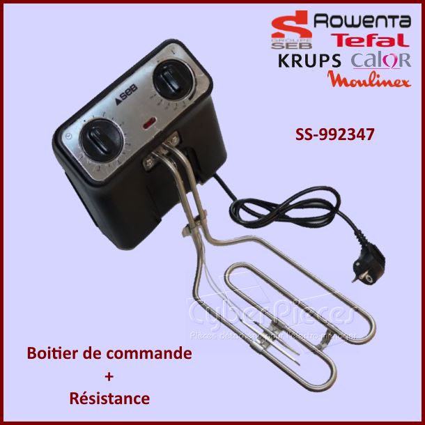 Boitier de commande + resistance Seb SS-992347 - Pièces friteuse