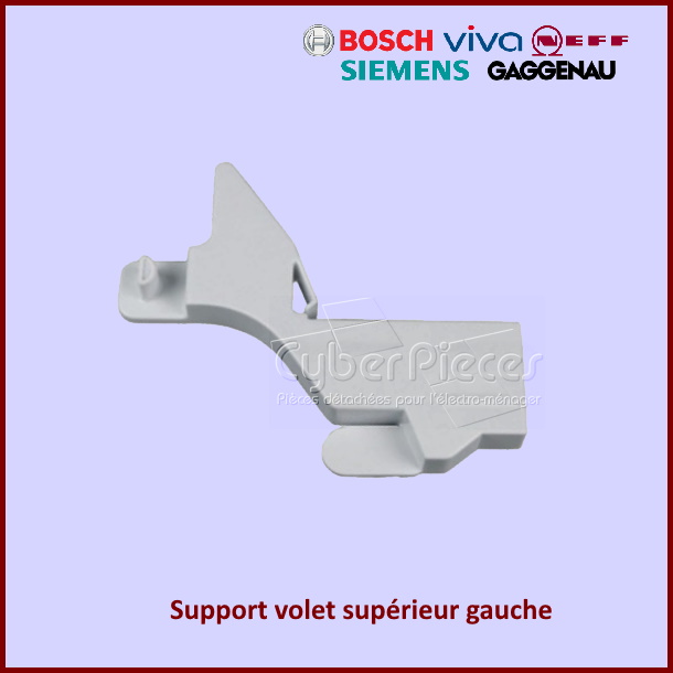 Support volet supérieur gauche Bosch 00657906 - Pièces réfrigérateu...