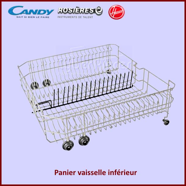 Panier Ã  vaisselle infÃ©rieur Candy 49028720 - PiÃ¨ces lave-vaisselle