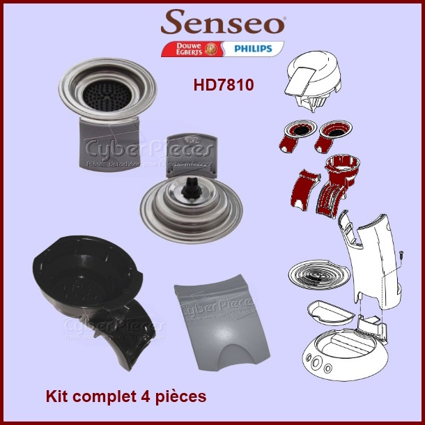Kit 4 pièces Senseo Gris - 422225928540 ***Kit épuisée***