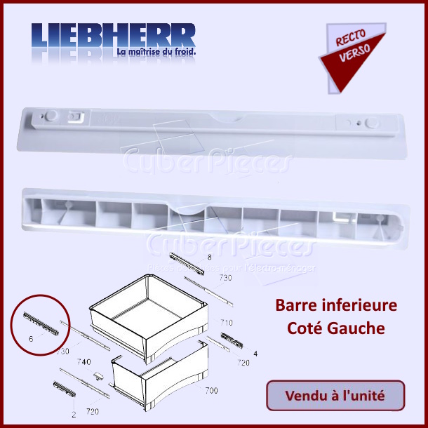 Barre inferieure Gauche Liebherr 9097273
