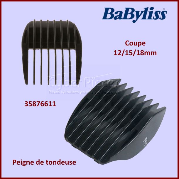 Peigne de tondeuse 12-15-18mm Babyliss 35876611 - Pièces hygiène