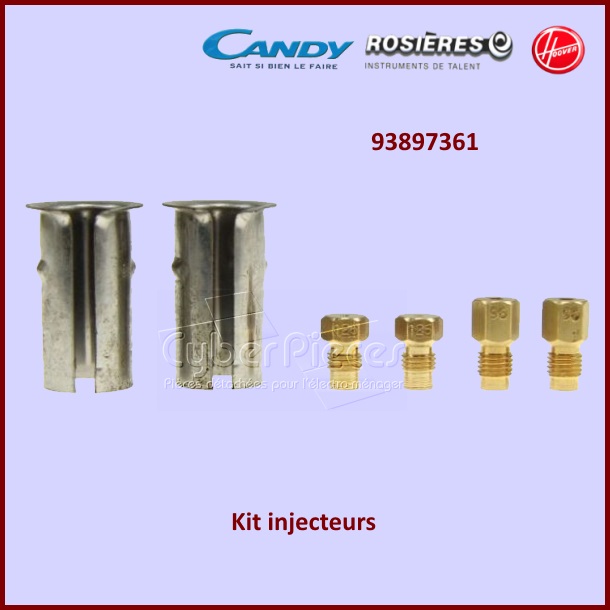EPUISE** Lot d'injecteurs gaz naturel Candy 93897361
