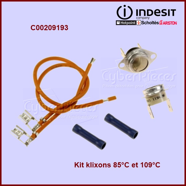Kit de 2 thermostats - C00209193 - PiÃ¨ces sÃ¨che-linge