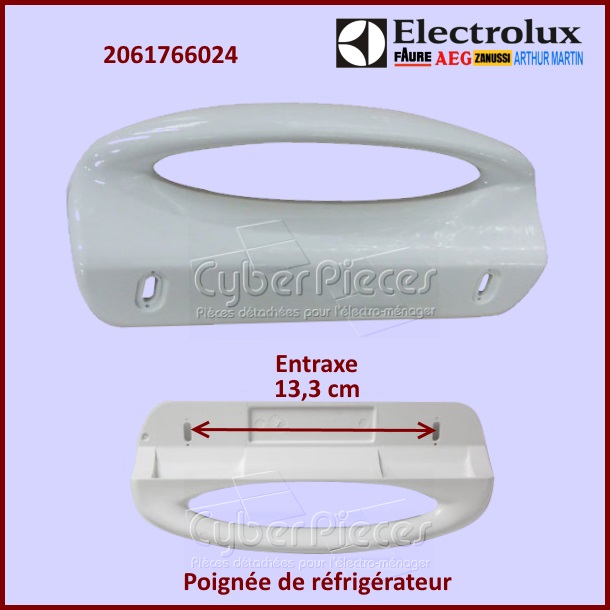Poignée de porte entraxe 13,3 cm Electrolux 2061766024 - Pièces réf...